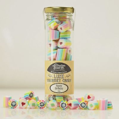 Happy Birthday Luxe Rock Candy - 100g jar
