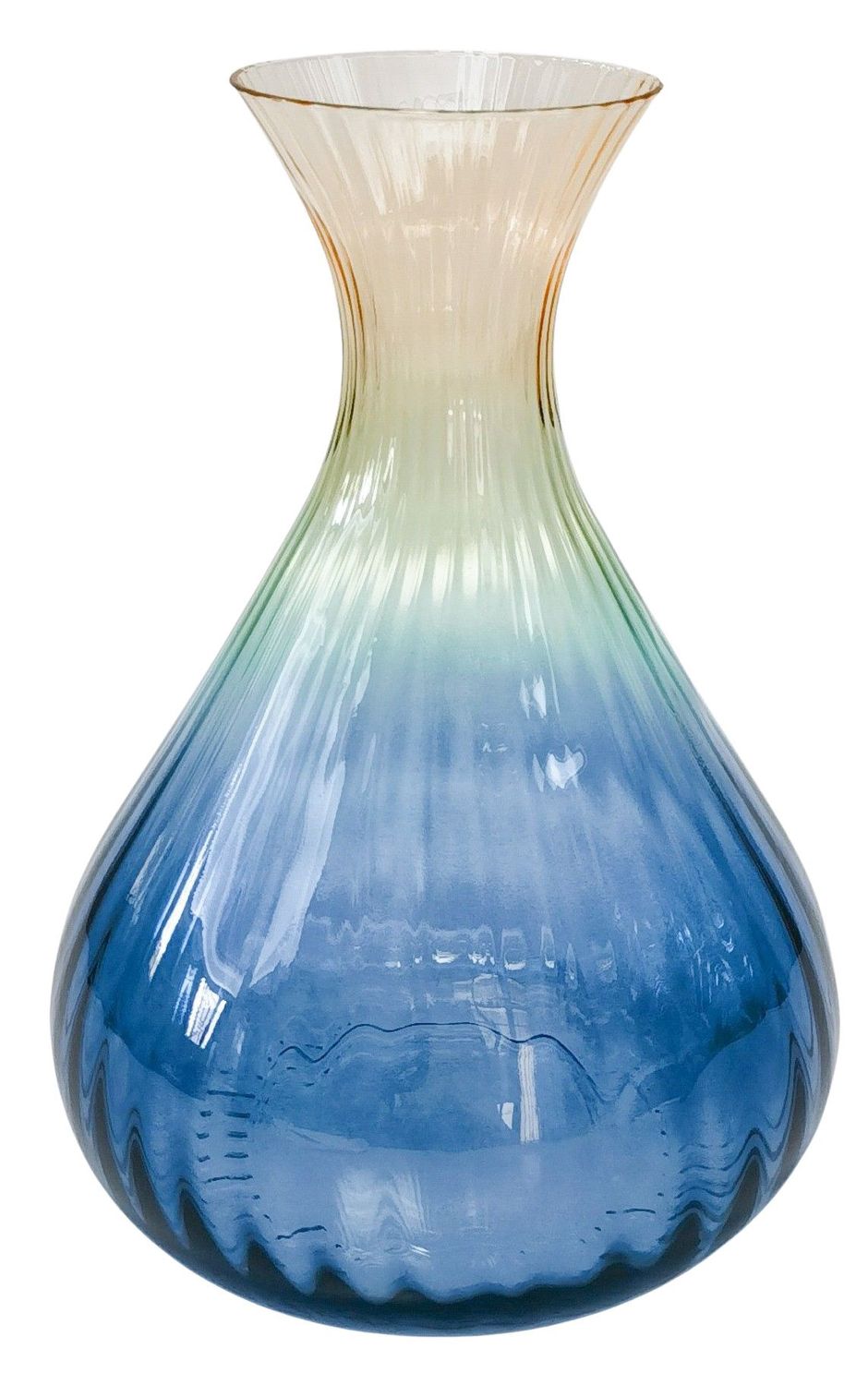 Ellie Ombre 2L Decanter Amber &amp; Blue