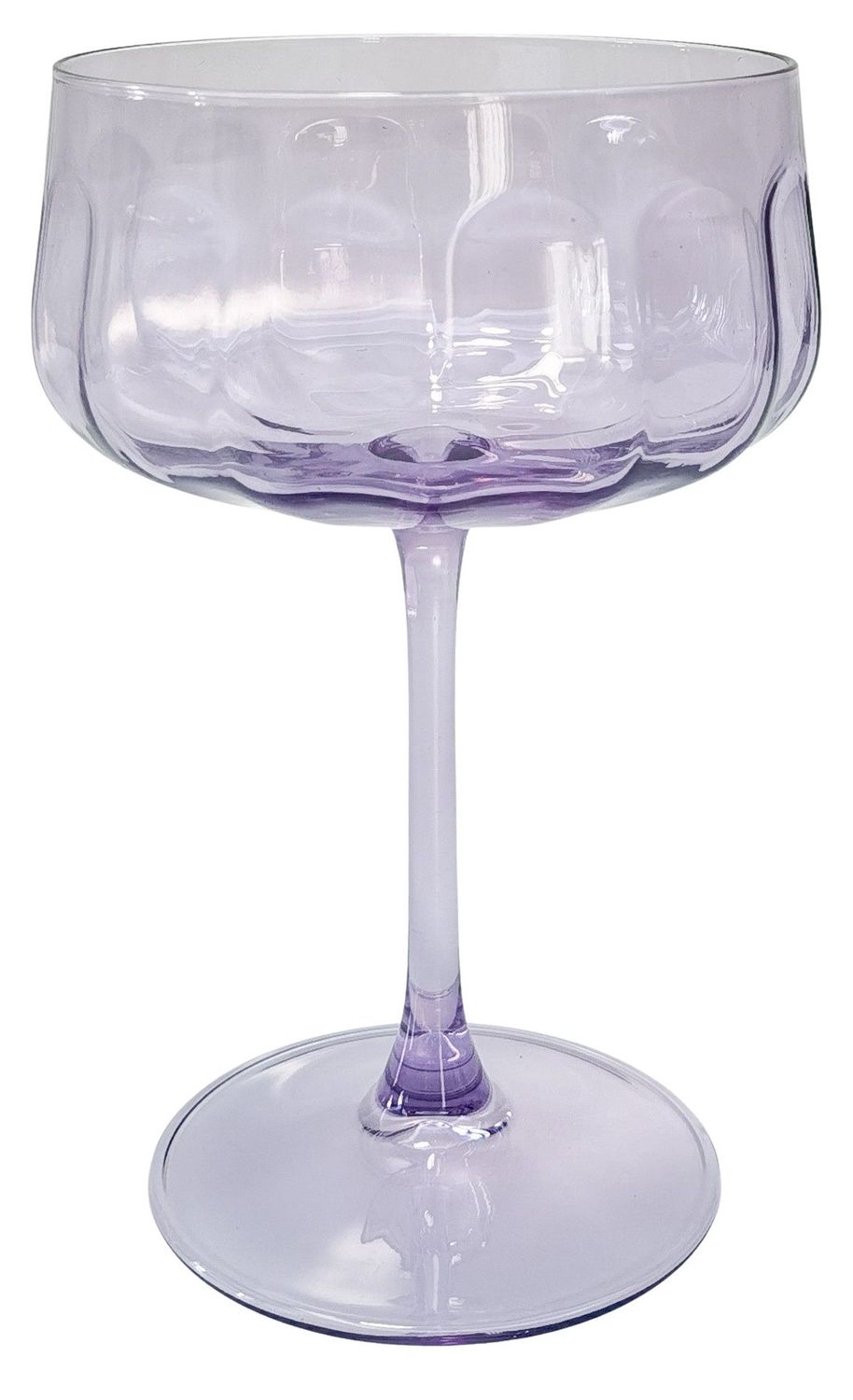 Tillie Coupe Glass Purple 16cm