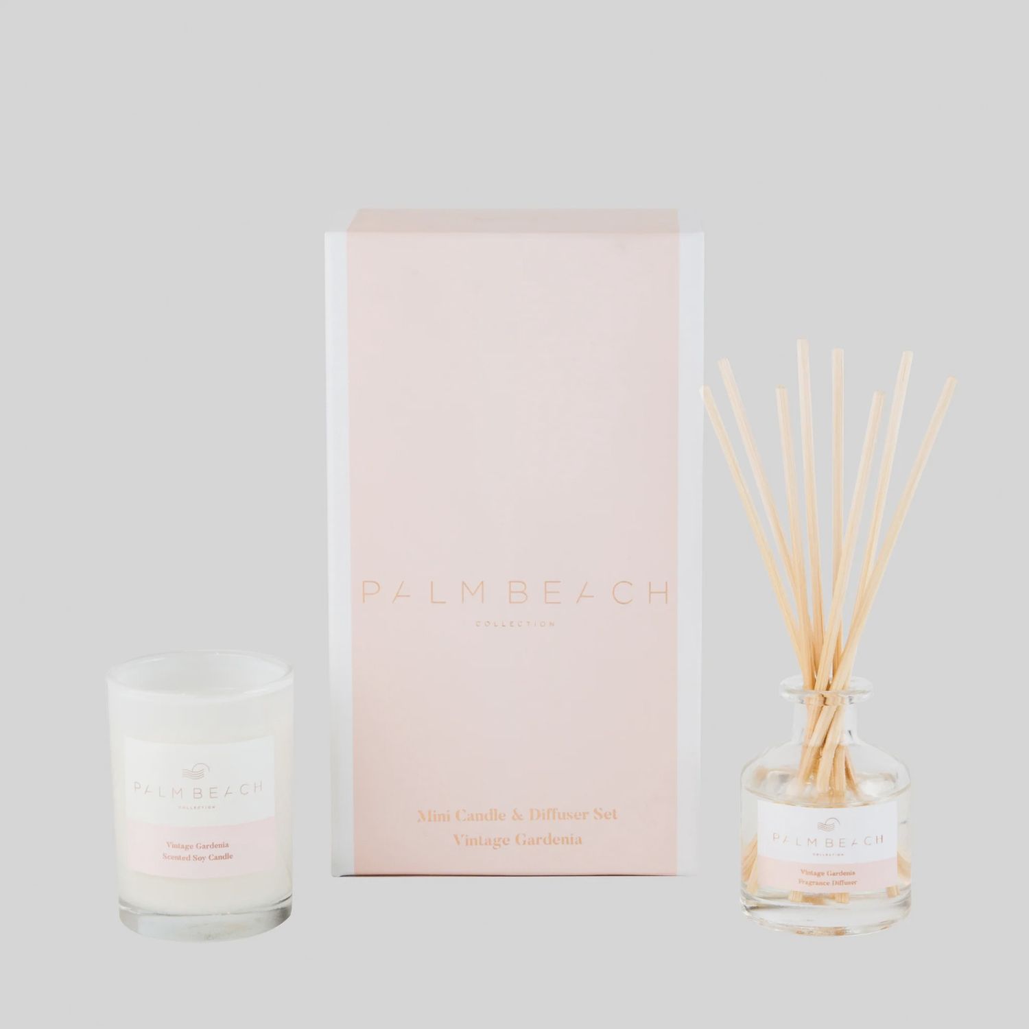 Mini Candle &amp; Reed Diffuser Gift Pack - Vintage Gardenia