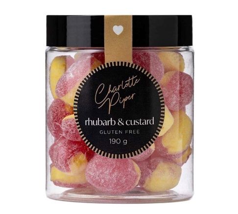 Charlotte Piper Hard Candy Rhubarb &amp; Custard 190g
