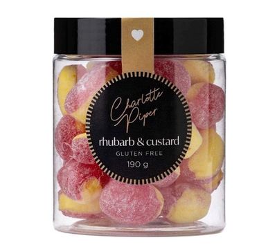 Charlotte Piper Hard Candy Rhubarb &amp; Custard 190g