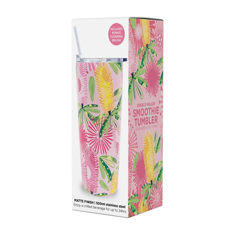 Smoothie Cup - Pink Banksia