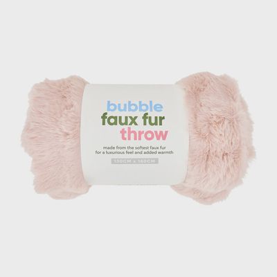 Throw - Bubble Faux Fur - PINK