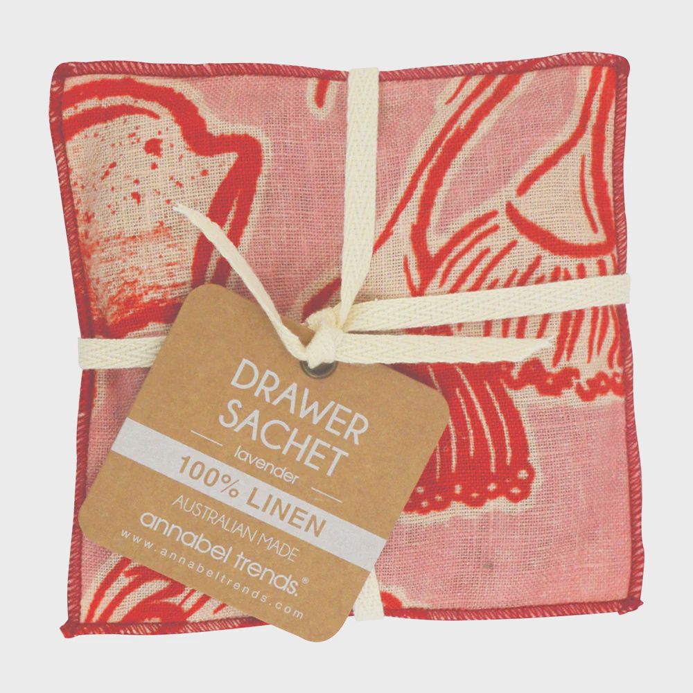Drawer Sachet - Linen, Style: Trailing Natives