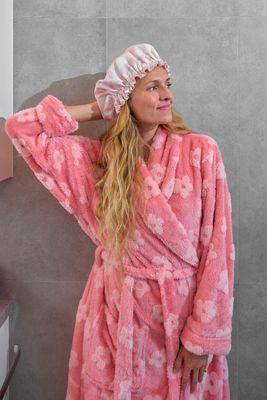 Bath Robe - Cosy Luxe - Embossed Flower