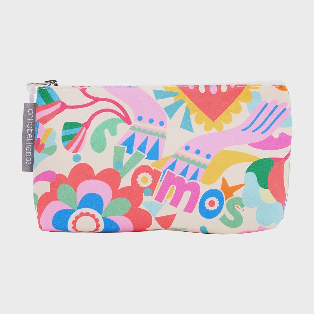 Cosmetic Bag - Linen - Small, Style: Fiesta