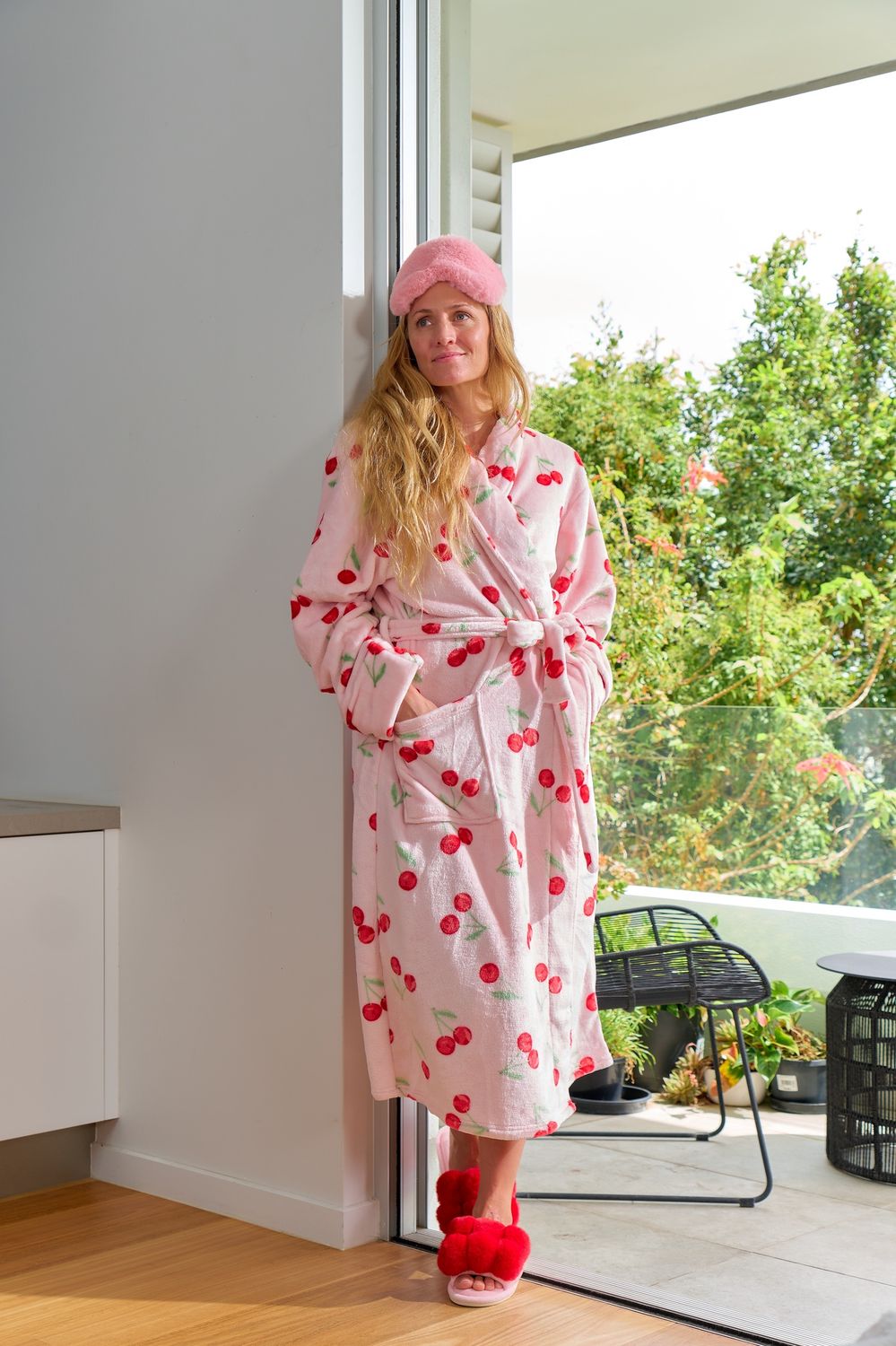 Bath Robe - Cosy Luxe - Velvet Cherry