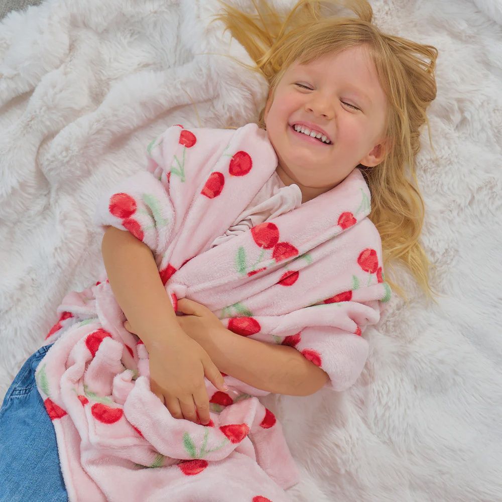 Kids Bath Robe - Cosy Luxe - Velvet Cherry