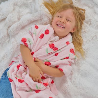 Kids Bath Robe - Cosy Luxe - Velvet Cherry