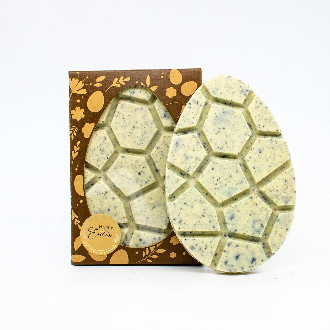 White Chocolate Cookies &amp; Cream Flat Egg 100g