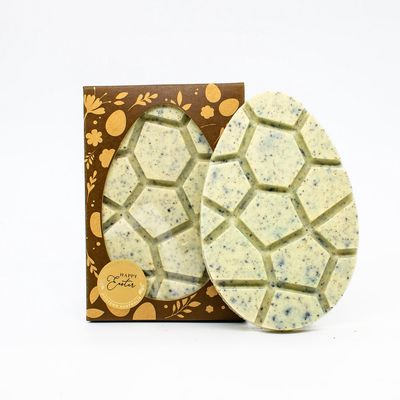 White Chocolate Cookies &amp; Cream Flat Egg 100g