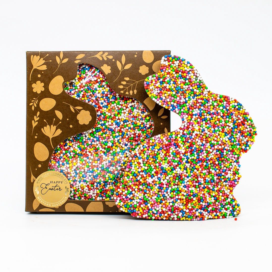 Milk Chocolate Speckle Flat Bunny - 100g