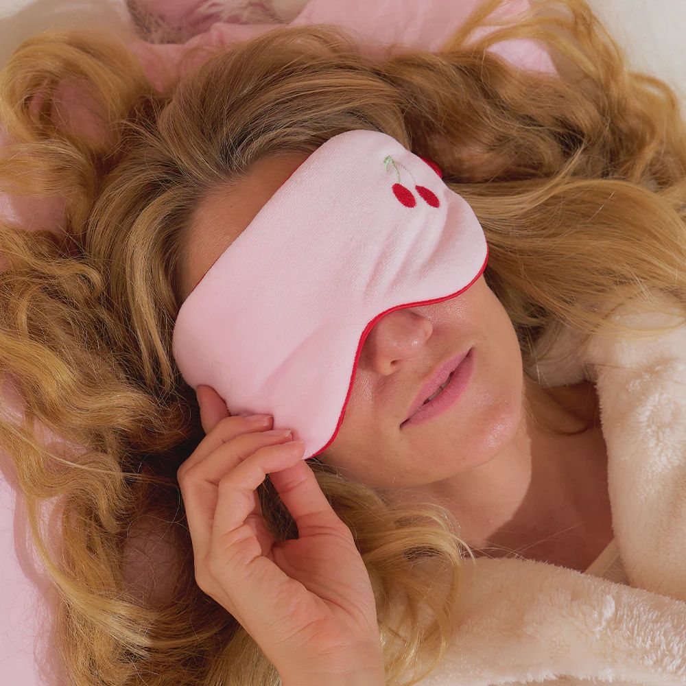 Velvet Eye Mask - Cosy Luxe - Cherry