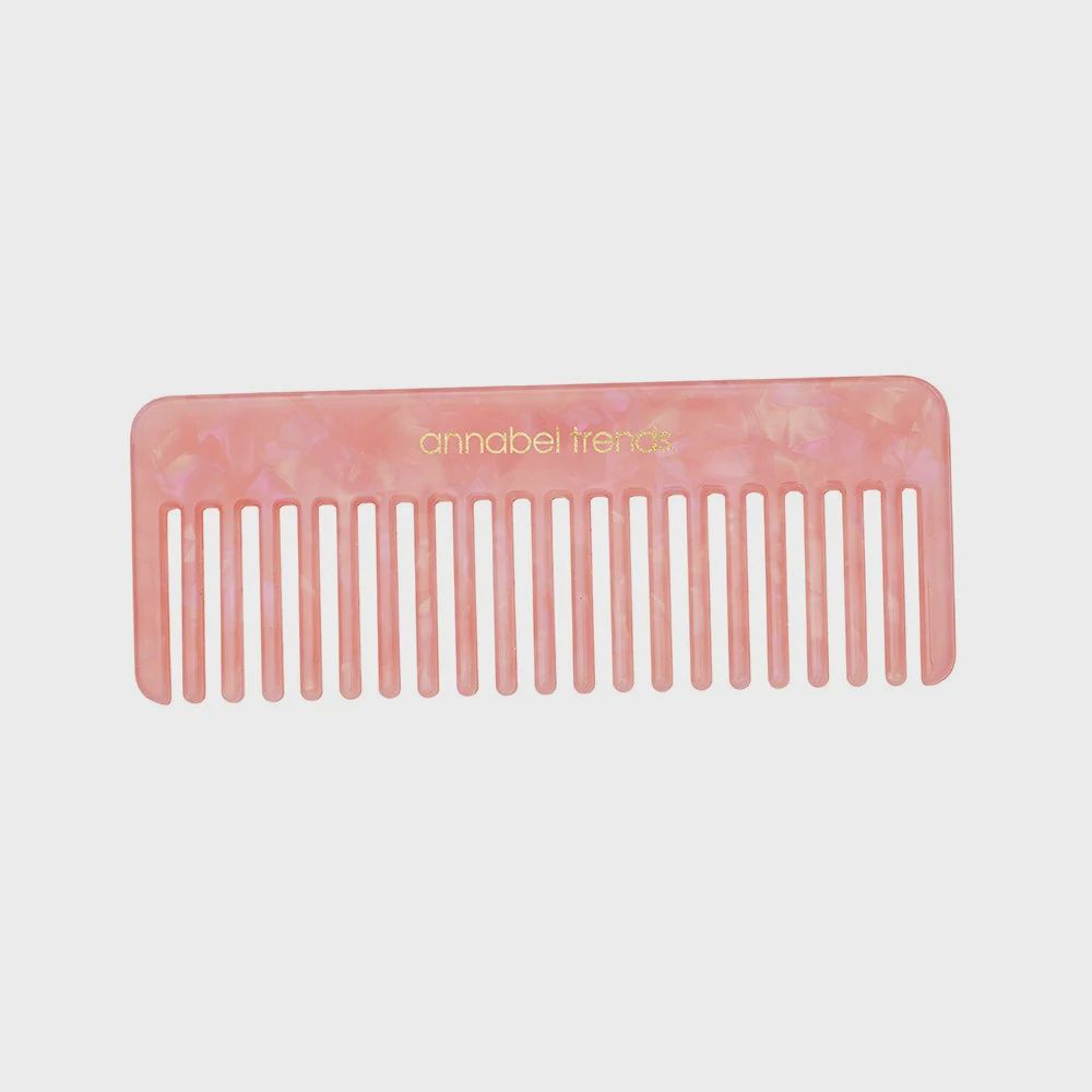 Tamed Hair Comb – Rectangle Shape, Colour: Pearl Pink