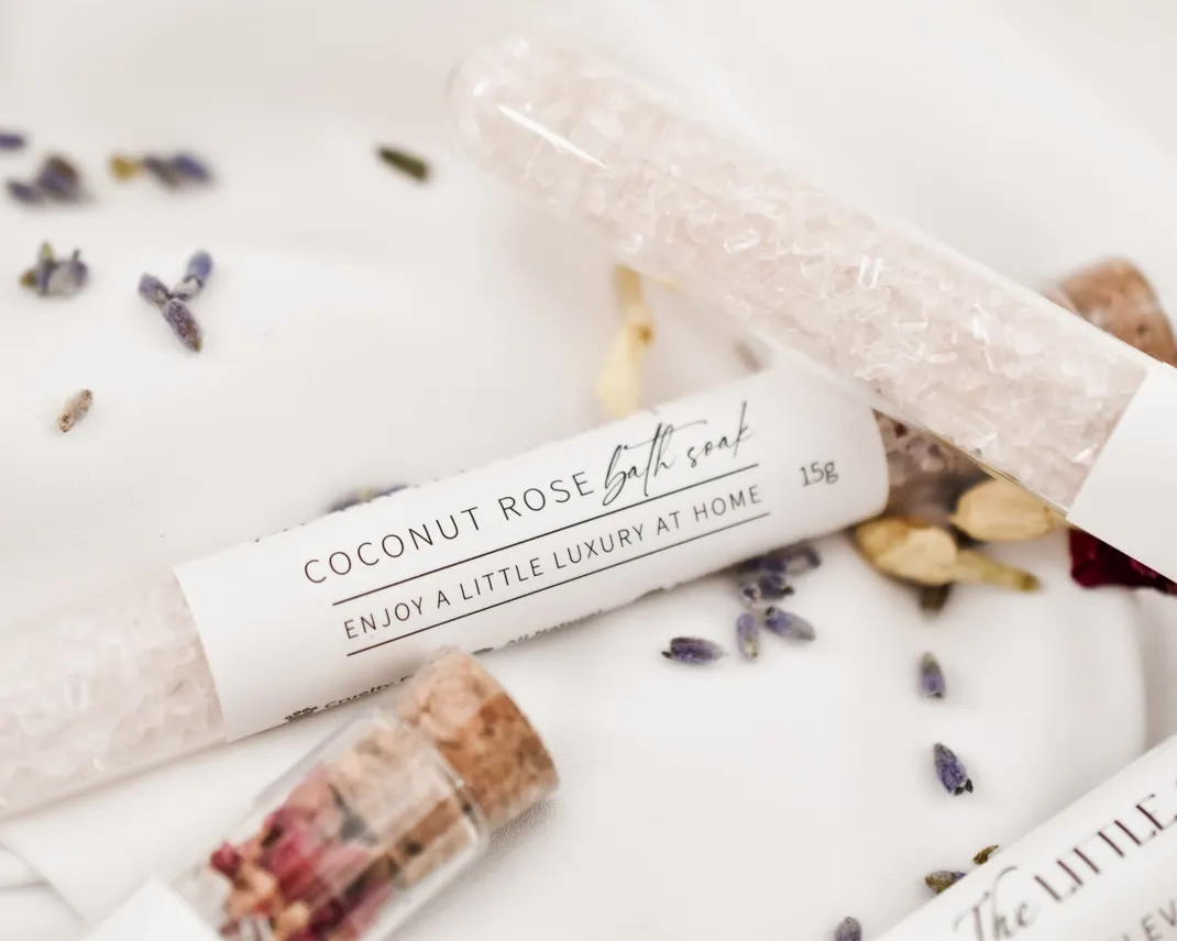 Coconut Rose Magnesium Bath Soak - Test Tube