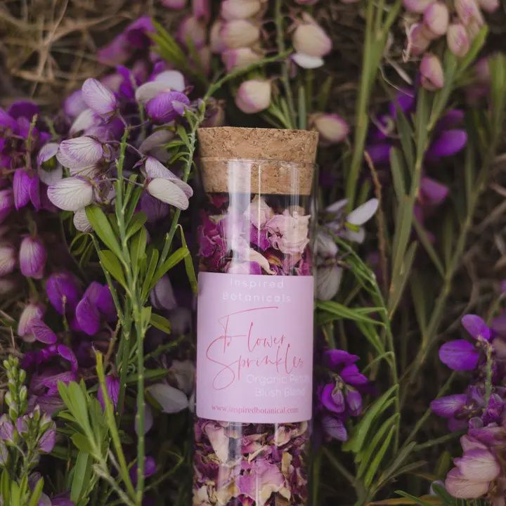 Edible Flower Sprinkles - Blush Blend