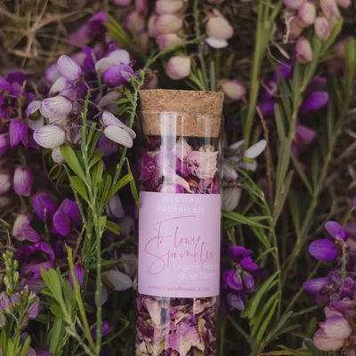 Edible Flower Sprinkles - Blush Blend