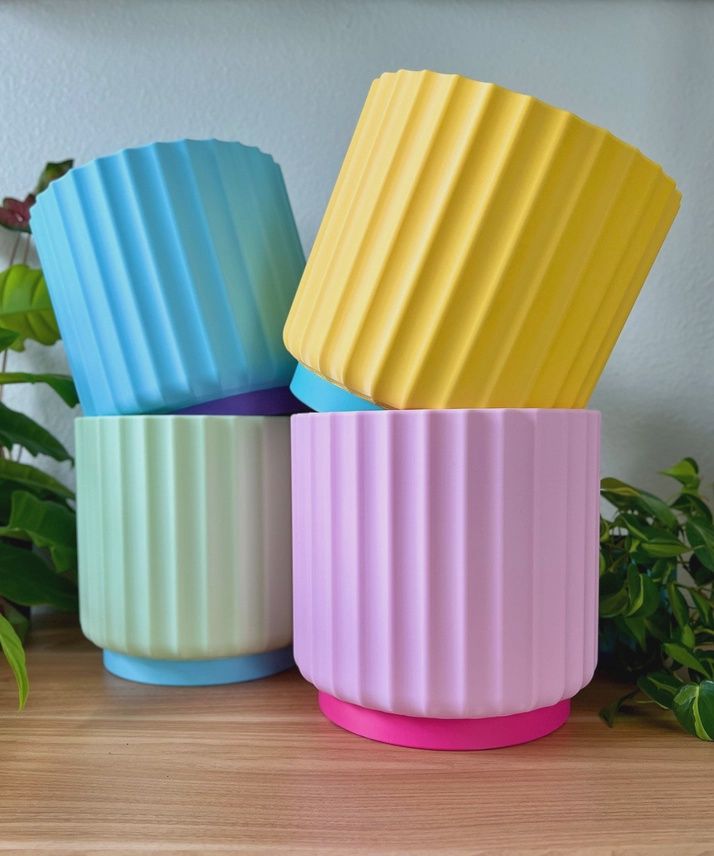 Bold Colorful -  8" Planters