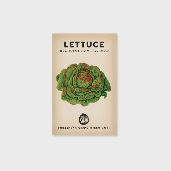Lettuce 'Mignonette Bronze' Heirloom Seeds