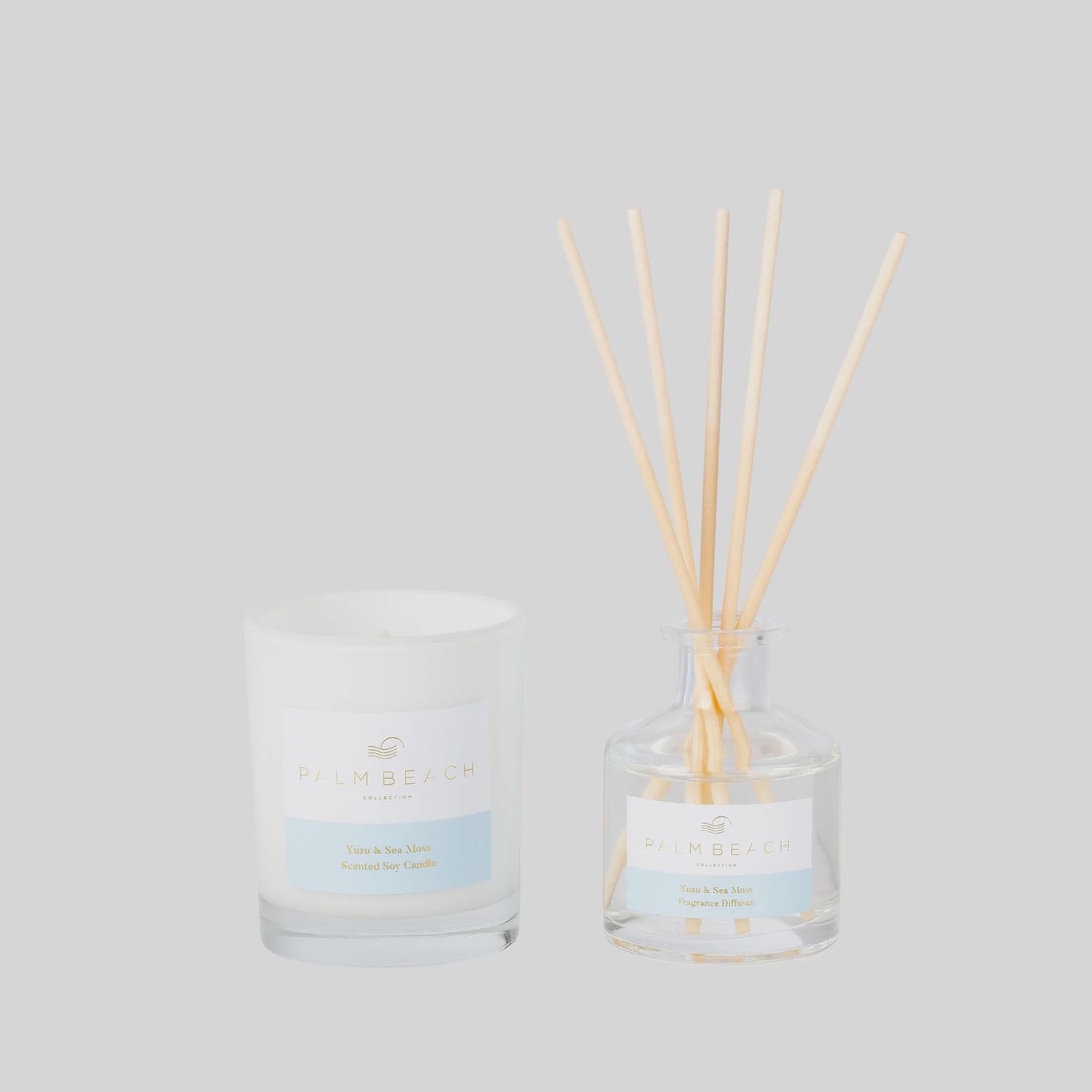 Mini Candle &amp; Diffuser Gift Pack - Yuzu &amp; Sea Moss