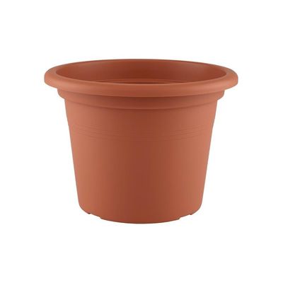 Cilindro Plastic Pot - Terracotta