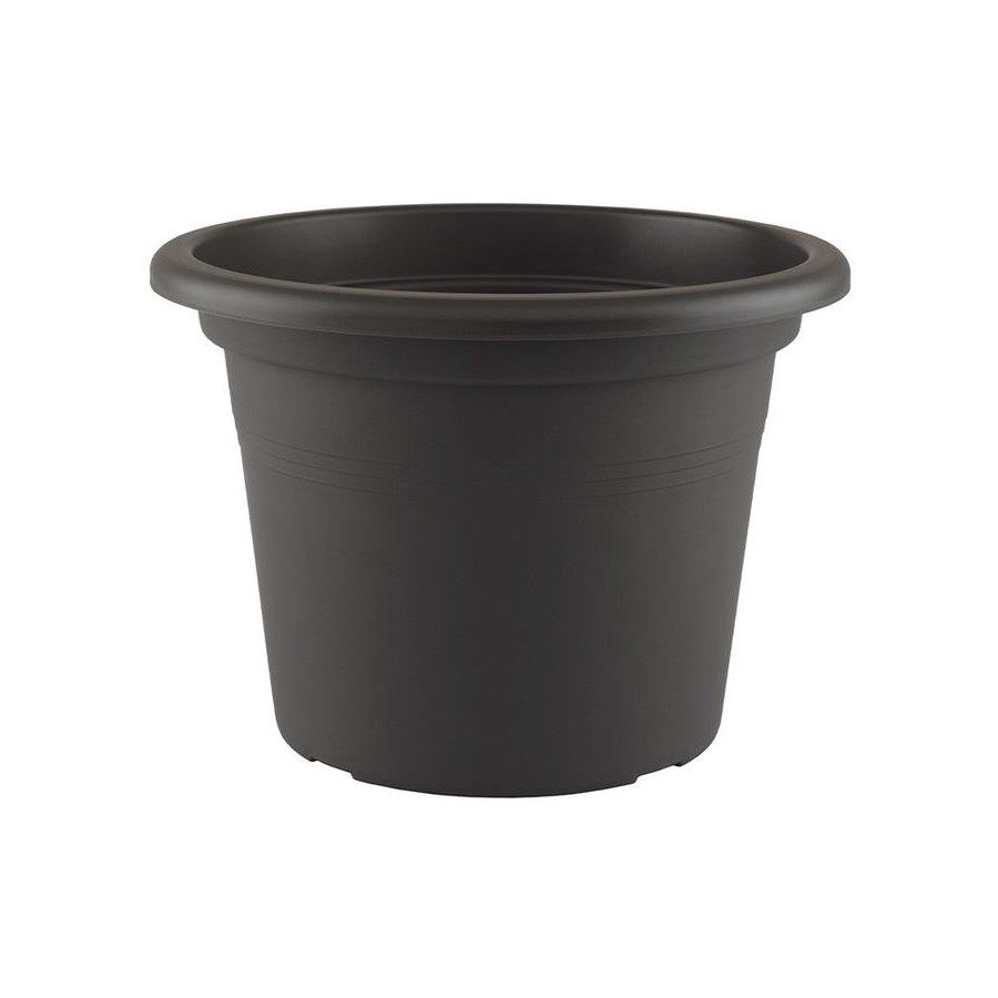 Cilindro Plastic Pot - Anthracite (Black)