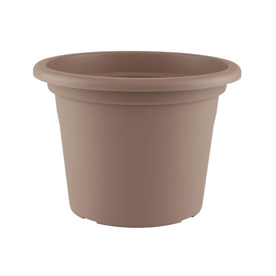 Cilindro Plastic Pot - Taupe