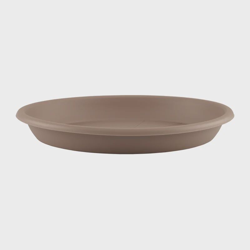 Cilindro Plastic Round Saucer - Taupe