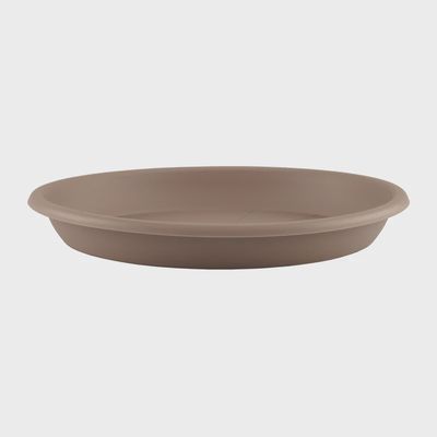 Cilindro Plastic Round Saucer - Taupe