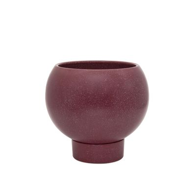 Large Orbit Plant Pot-Ruby