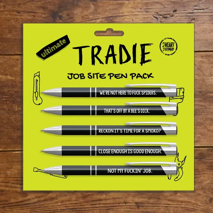 Tradie Job Site Pen Pack – 5 Pack