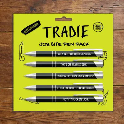Tradie Job Site Pen Pack – 5 Pack