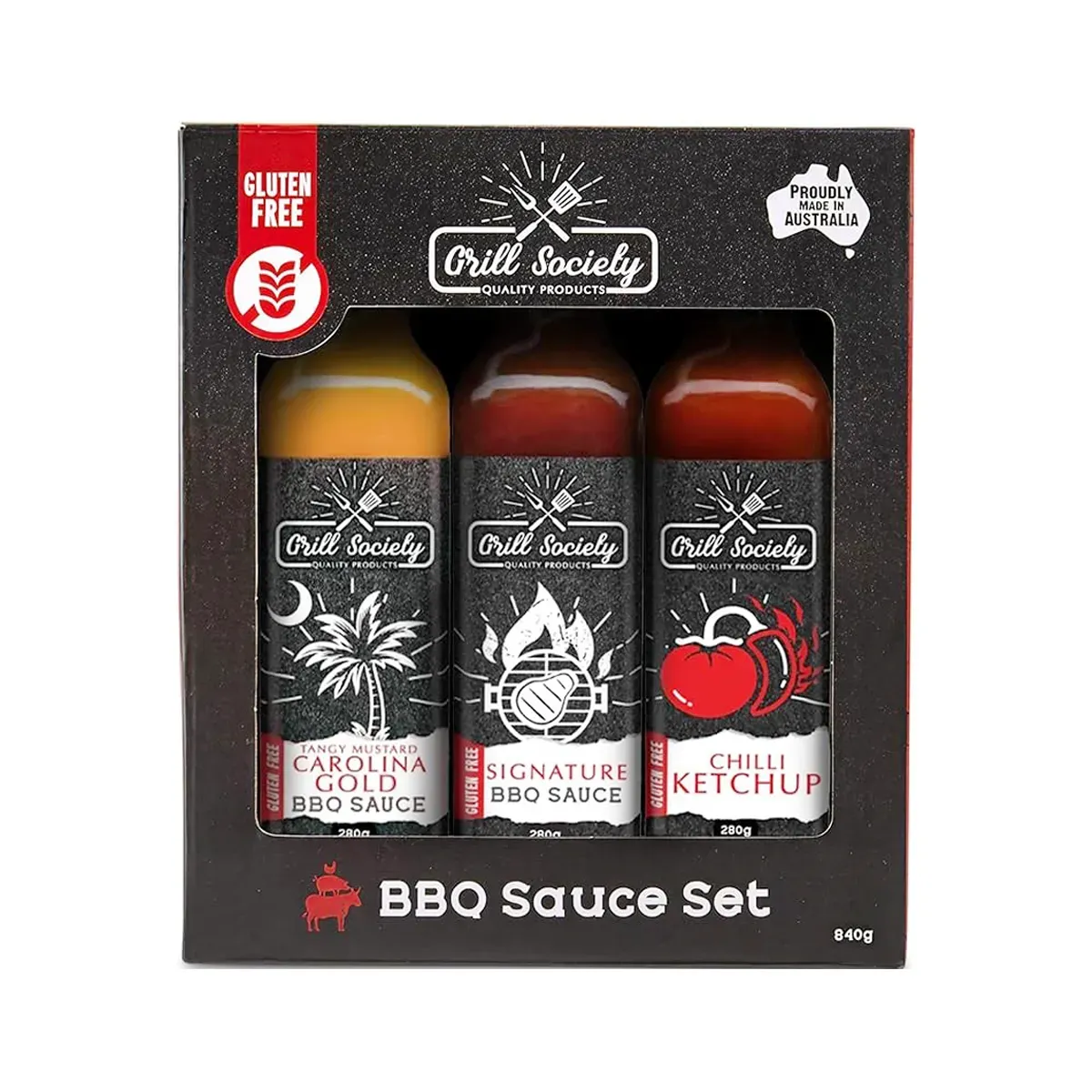 BBQ 3 Pack Sauce Set – 840g