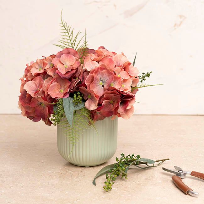 Ceramic Cyprus Vase Matte - Lime Sage