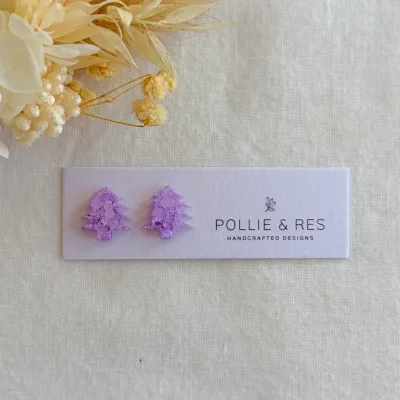 Festive Glitter Christmas Stud Earrings - 21