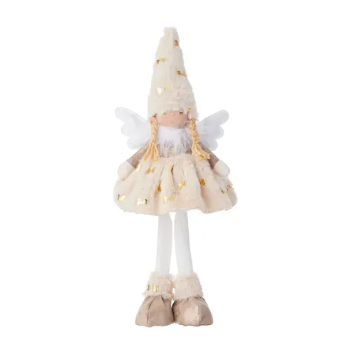 Snow Angel Standing Legs 12x38cm Nat/Gld