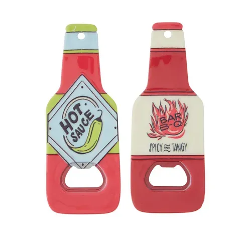 Saucy Ceramic Magnetic Bottle Opener