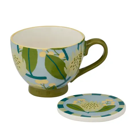 Kirra Ceramic Mug &amp; Coaster Set – 2 Piece