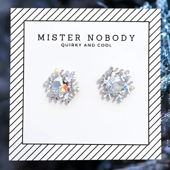 Christmas Snowflake Stud Earrings