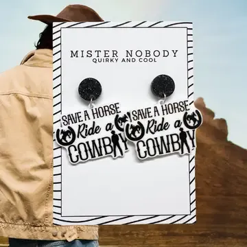Save A Horse Ride A Cowboy Dangle