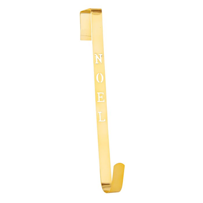 Metal Christmas Wreath Hanger – Gold NOEL | 38cm