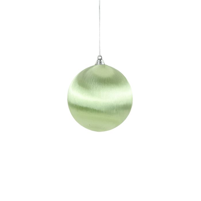 Satin Wrapped Christmas Ball – Mint | 10cm