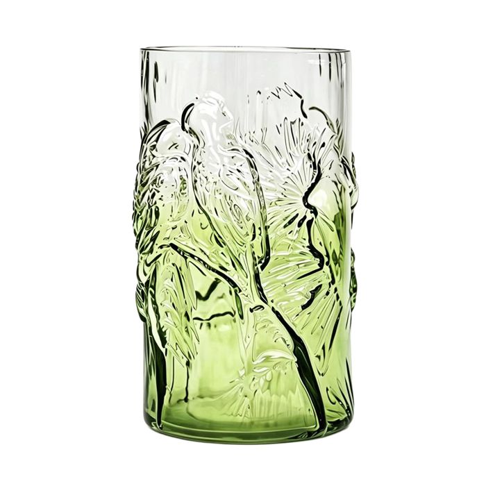 Edgar Glass Hurricane – Green Parrot