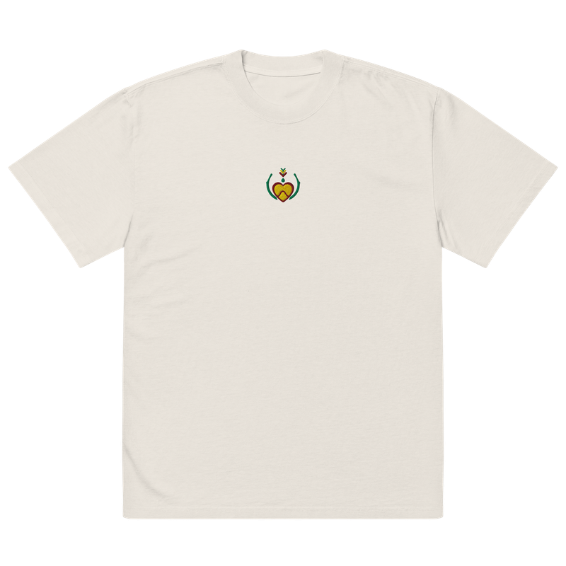 HEART OF ART Nature Oversized Tee Light Color (Embroidered Logo)