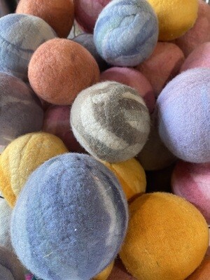 100% Wool Dryer Ball Set, Eco-Friendly, Reusable
