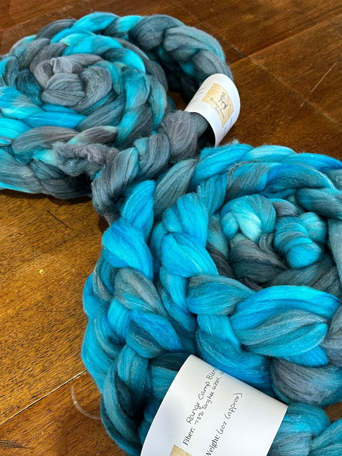 Range Camp Blend Targhee , Rose &amp; Silk Combed Top ~ Limited Supply