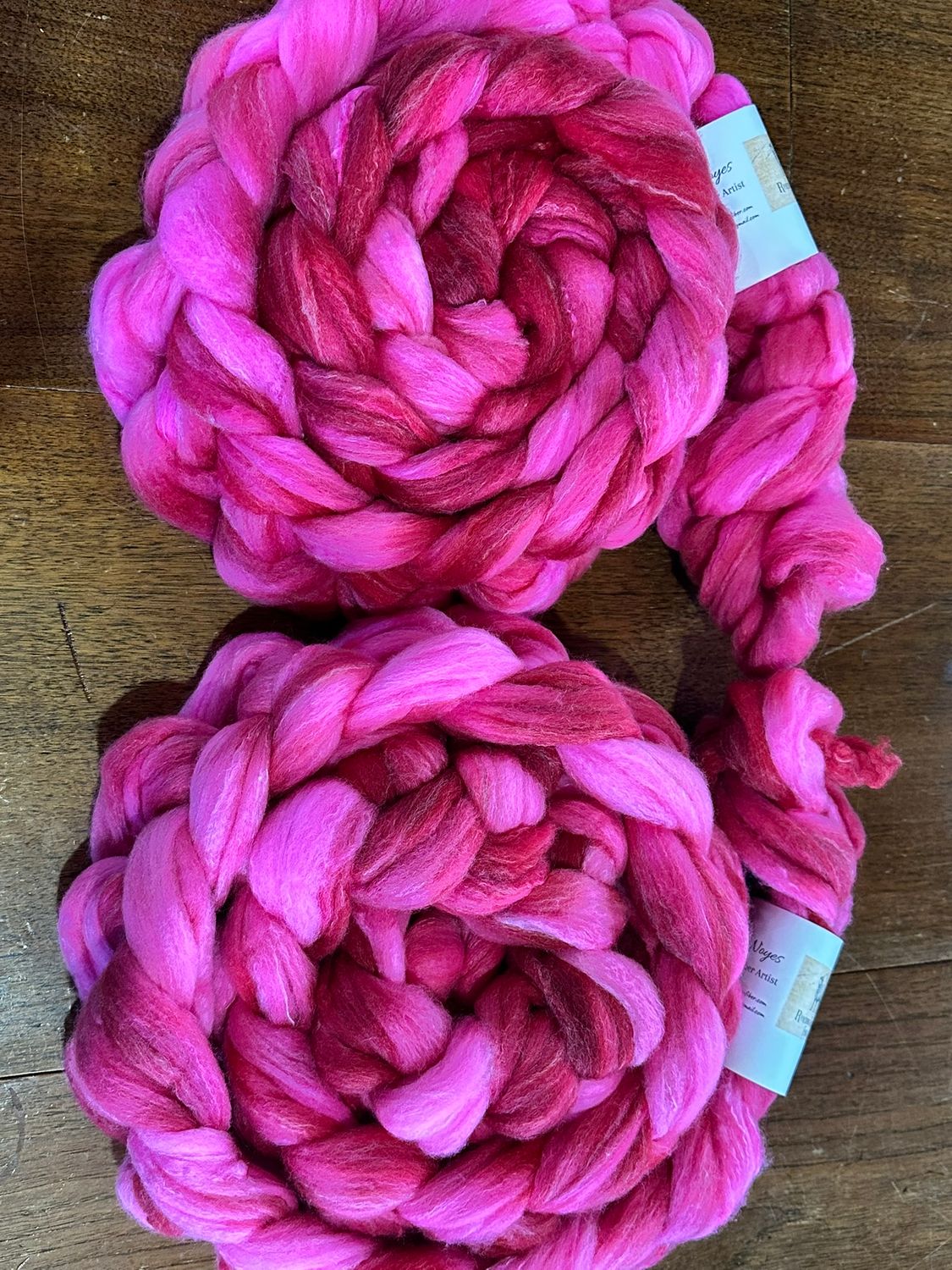 Range Camp Blend Targhee , Rose &amp; Silk Combed Top ~ Limited Supply