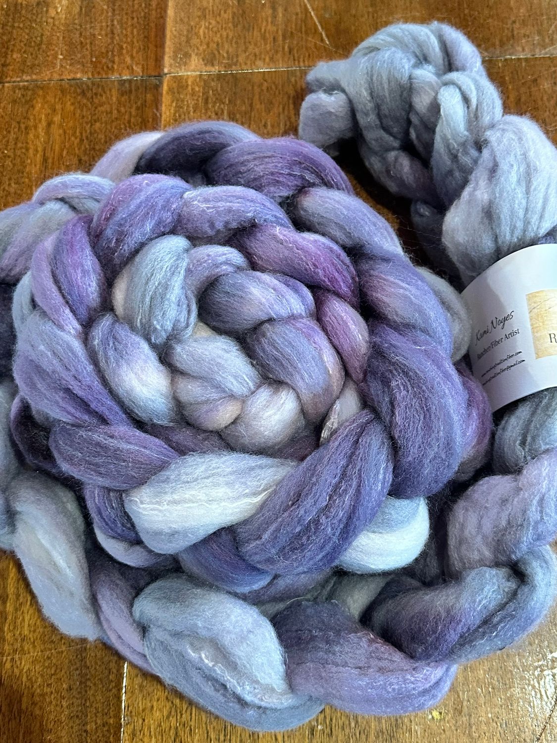 Range Camp Blend Targhee , Rose &amp; Silk Combed Top ~ Limited Supply