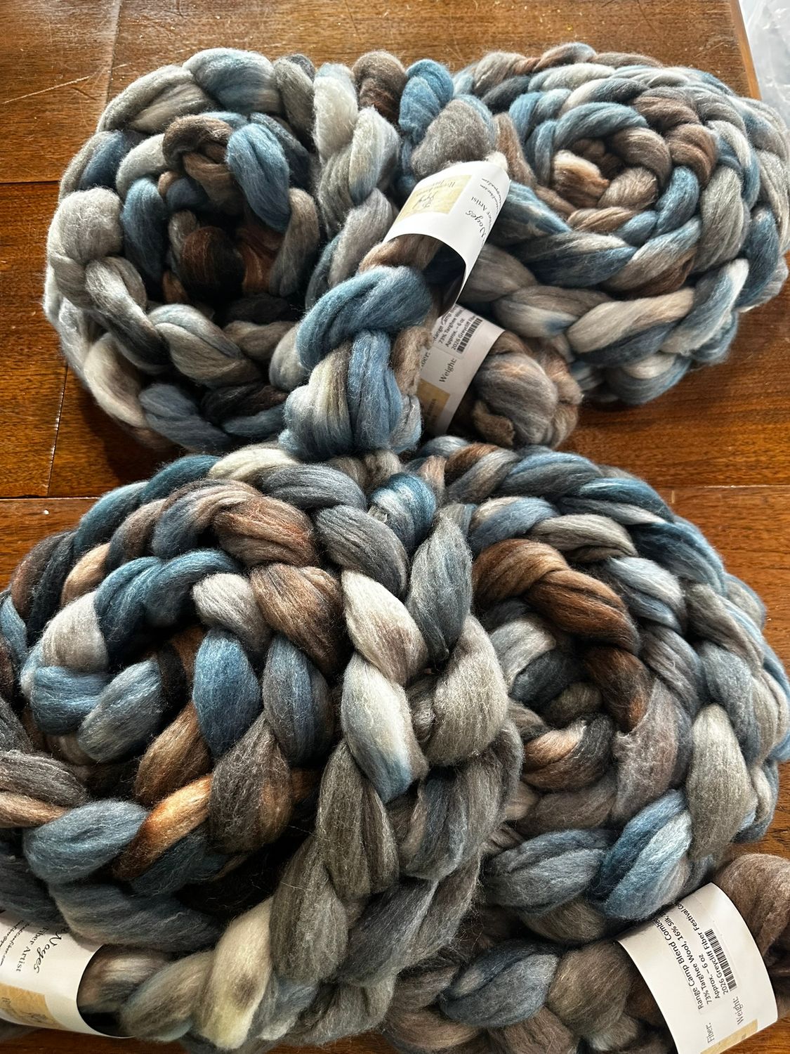 Range Camp Blend, Combed Top, 6 oz Braid - 2026 Greycliff Fiber Festival Colorway